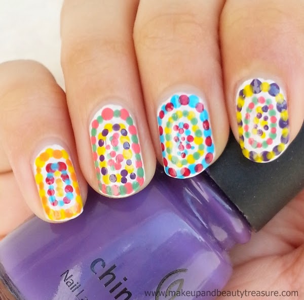 best makeup beauty mommy blog of india: Holi Nail Art