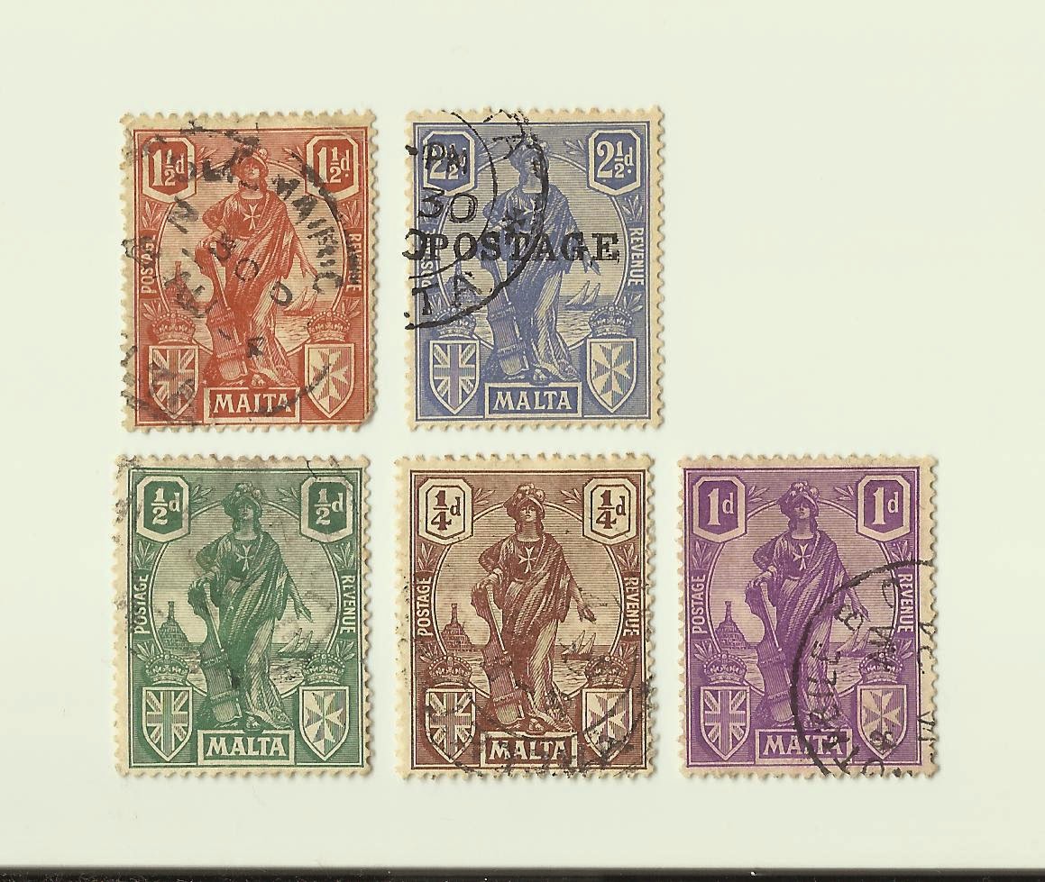 mizan matawang dan setem: Old Stamps Of British Malta ( Mediterranean ...