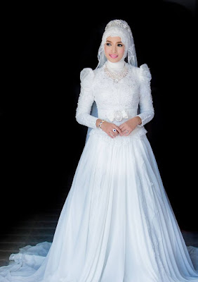 Gaun Pengantin Muslimah Warna Putih Gaun Pengantin Muslimah Warna Putih