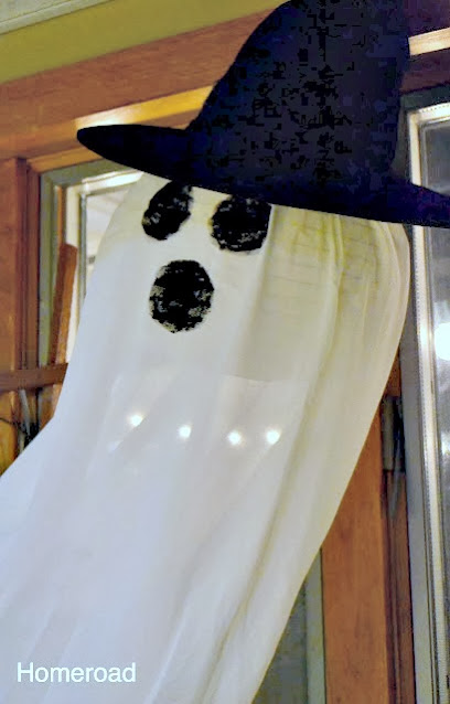 ghost with witches hat