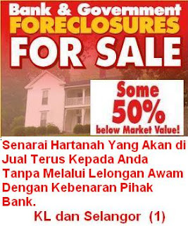 Kuala Lumpur dan Selangor (1)-Listing Rumah Murah Untuk 