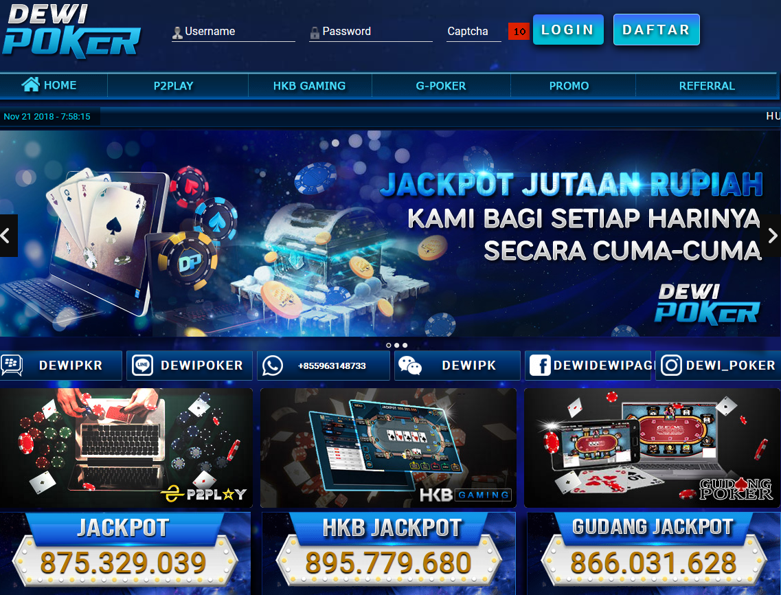 Apakah situs Dewi Poker Terpercaya Dewipoker agen judi poker online, dominoqq, bandar ceme online terpercaya di indonesia