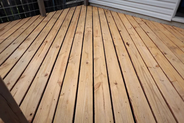 deck stain stripping complete after two rounds