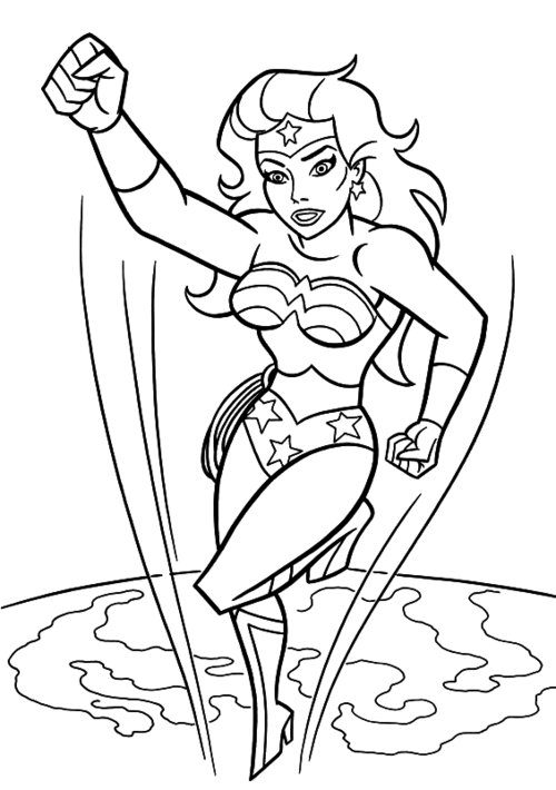 Free Printable Wonder Woman Coloring Pages >> Disney Coloring Pages