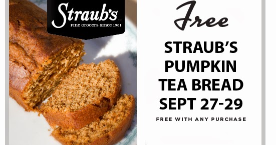 Coupon STL: Straub&#39;s Free on Facebook Coupon - Pumpkin Tea Bread