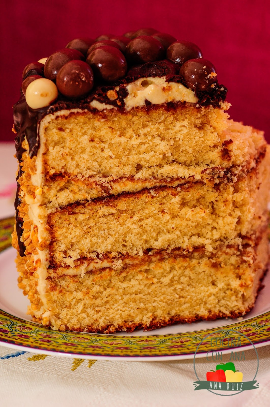 BROWN SUGAR LAYER CAKE CON FROSTING DE QUESO Y CARAMELO (CON THERMOMIX