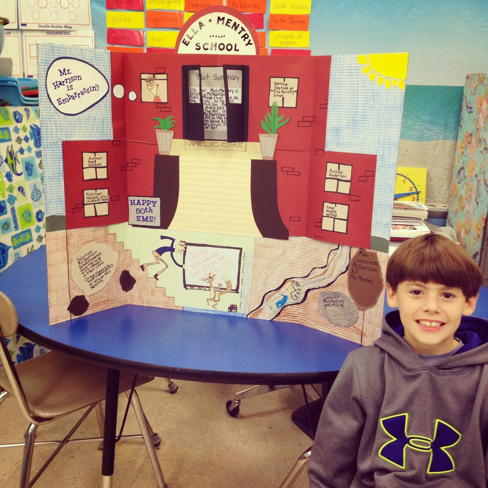 { all six of us } { Mr. Harrison is Embarrassin'! }