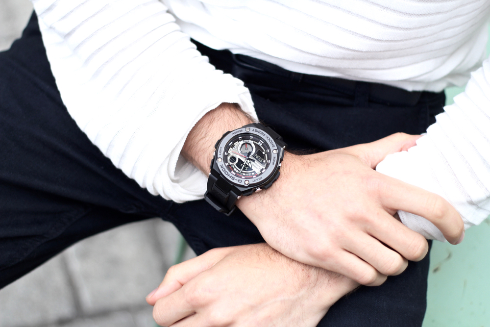 BLOG-MODE-HOMME-style-masculin-gshock-casio-montre-silicone-luxe-chrono-rains-sac-mocassin-churchs-zip-jeans-mec-bordeaux-paris-minimal-été
