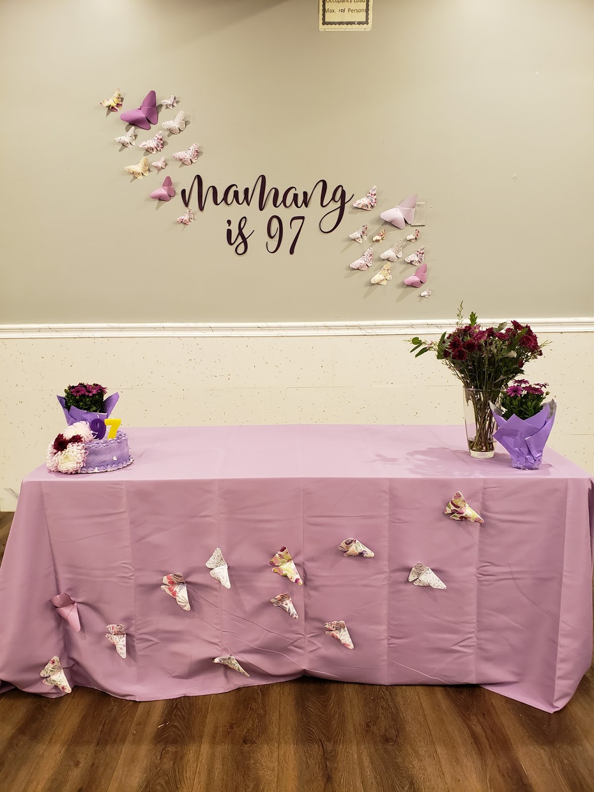 historie papers Lavender butterflies decor