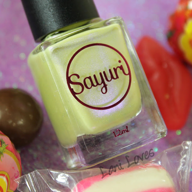Sayuri Nail Lacquer - Golden Gumdrops nail polish swatches & review