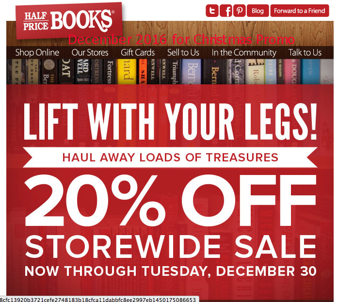 Coupon code for half.com