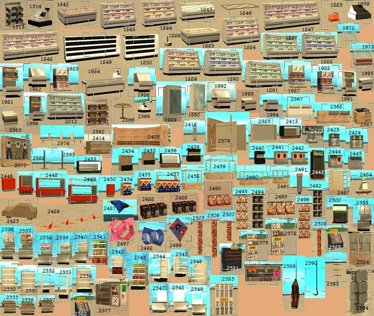 gta sa interiors ids
