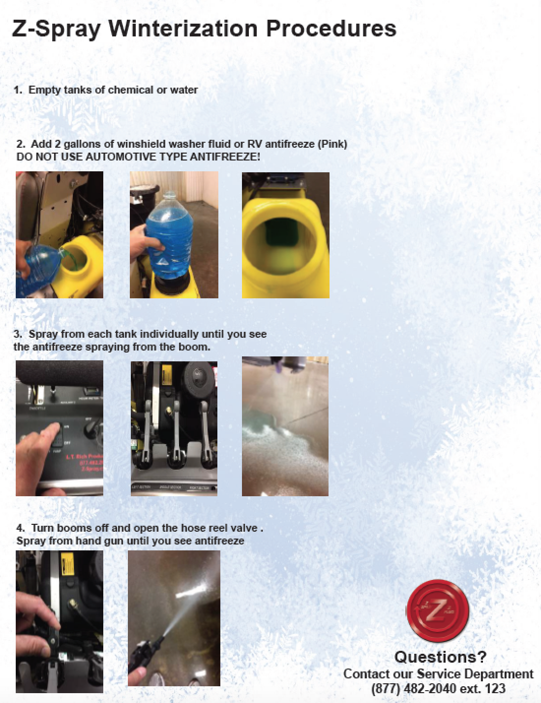 ProGro Solutions Blog Winterize Your ZSpray Now