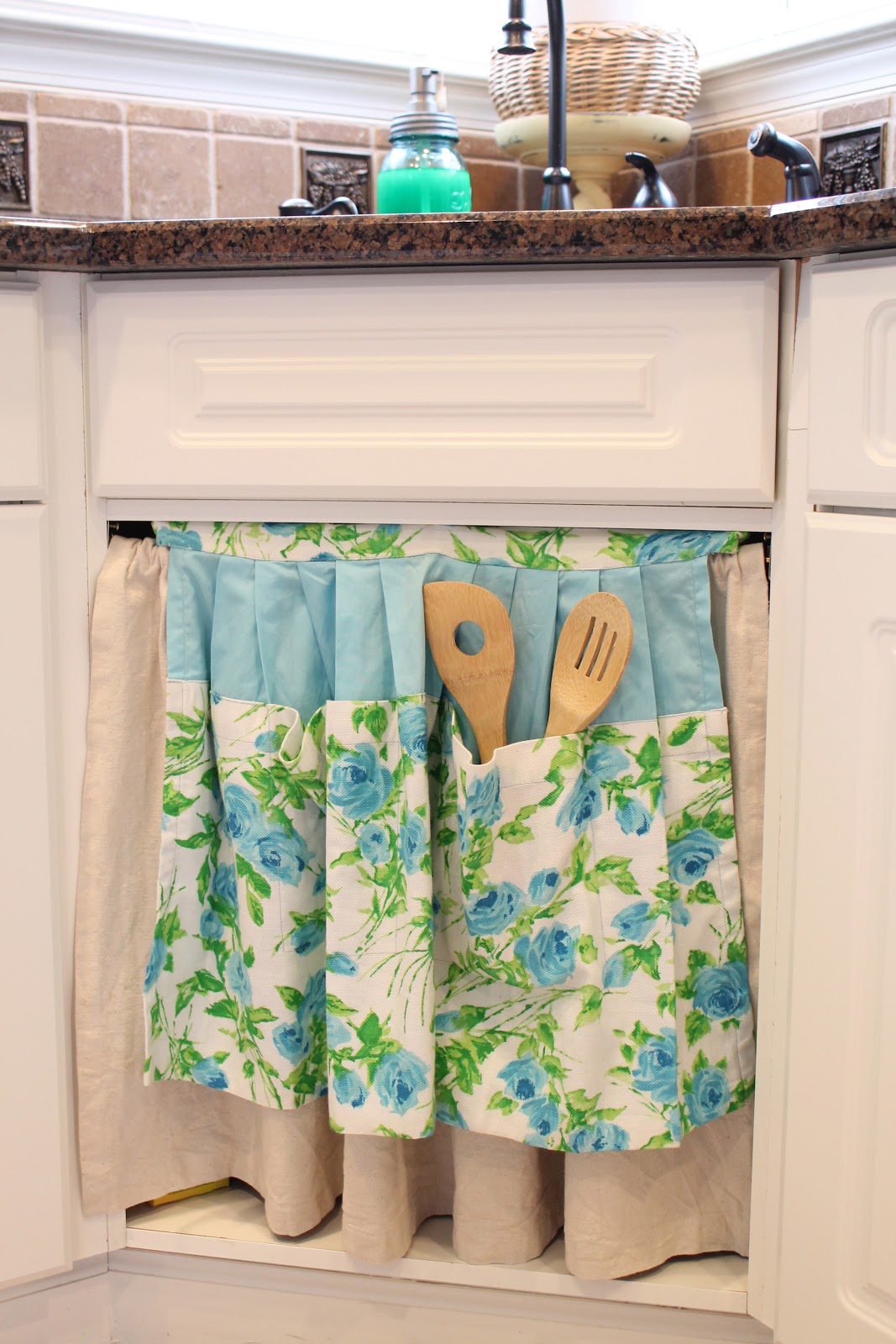 My Domestic Bliss DIY Sink Skirt
