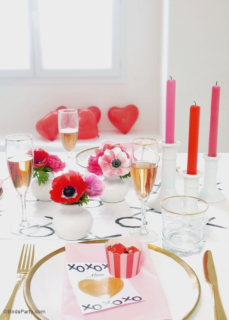 Table Moderne & DIY pour la Saint-Valentin - Fêtes | Party Printables