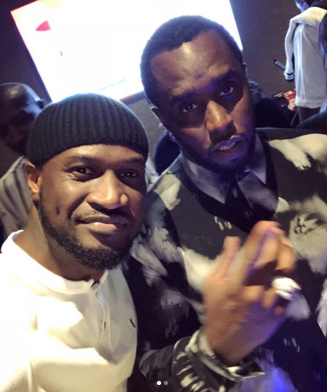 Peter Okoye Hangs Out With Diddy, Cassie In Dubai