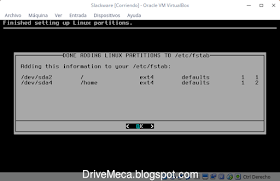 DriveMeca instalando Slackware Linux paso a paso