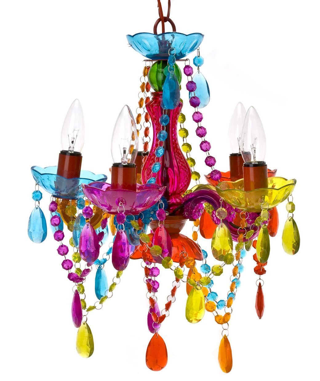 Affordable Chandeliers For Girls To Teens Rooms Under 80 5 Arm Multi Color Girls Teens Chandelier