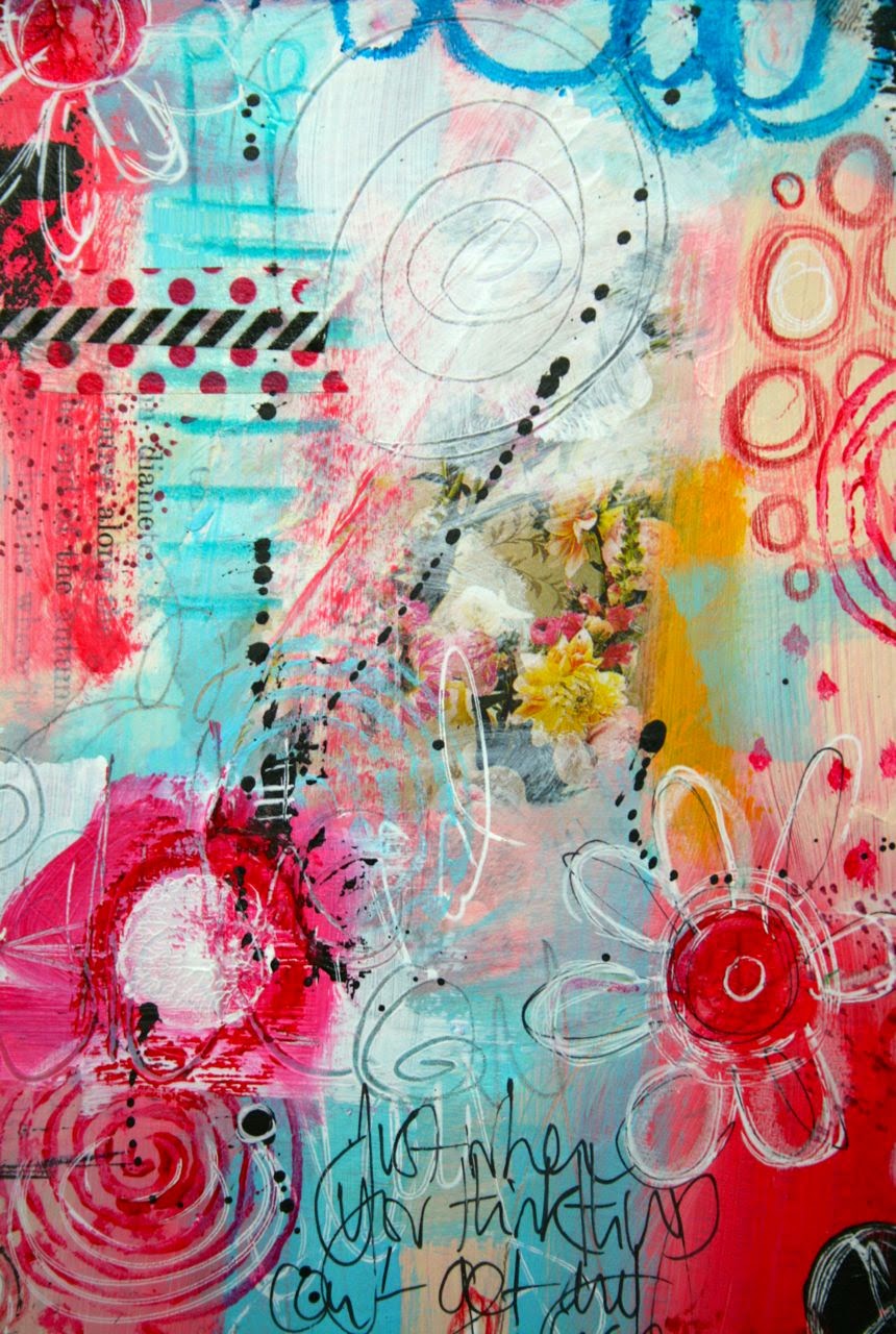 The Kathryn Wheel: Messy messy art journaling!