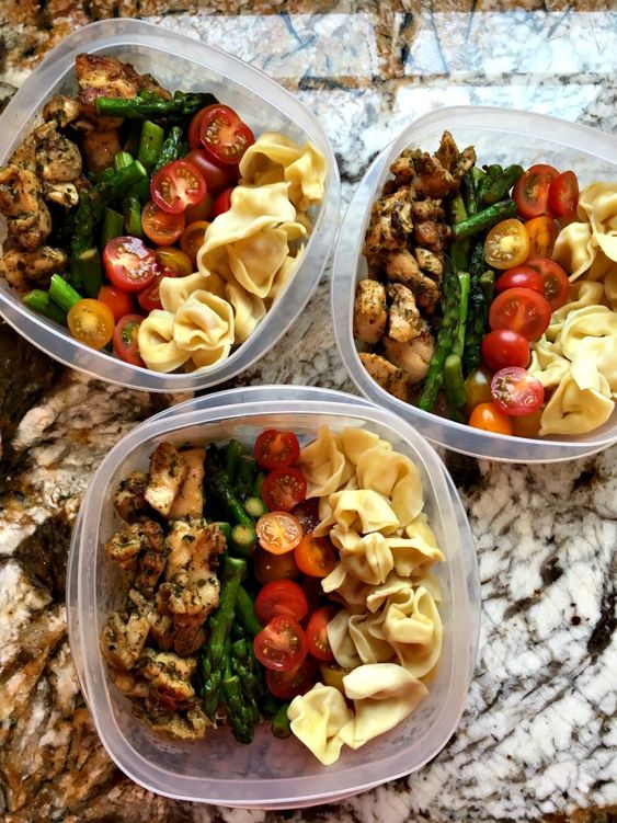 Meal Prep Mondays Chicken tortellini pesto bowls PodPoint
