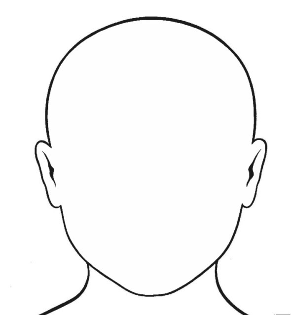 clip art human face outline - photo #45