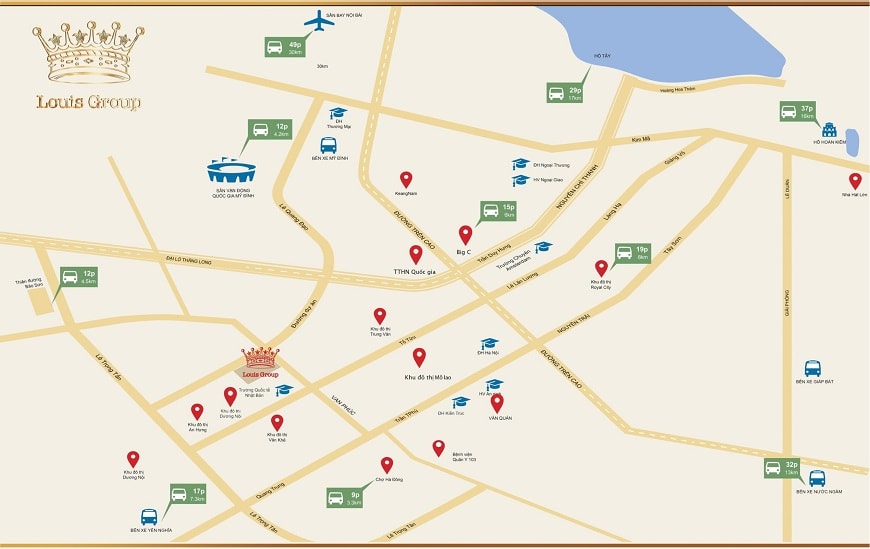 vị trí khu đô thị mới Louis City Đại Mỗ vị trí khu đô thị mới Louis City Đại Mỗ