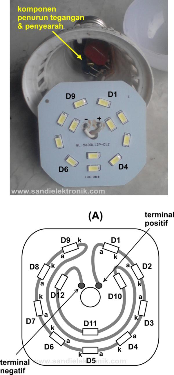 Merubah Lampu Led 220ac Ke 12vdc Sandi Elektronik