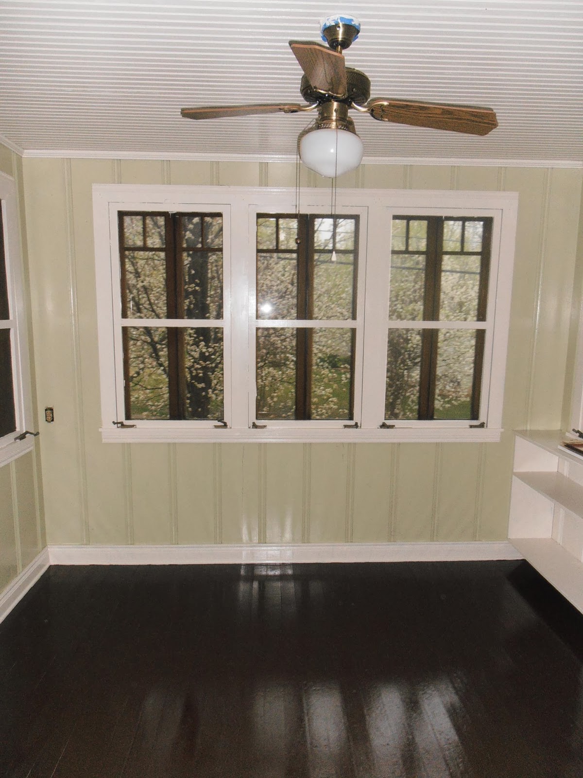 Ode to My Socks Painting Over Knotty Pine