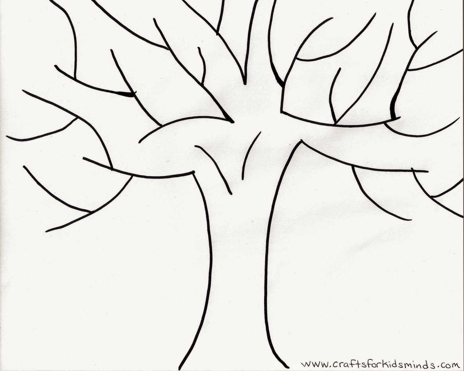 Crafts for Kids' Minds: Free Fall Tree Printable
