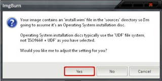 Panduan Lengkap Membuat Bootable Windows DVD Dengan ImageBurn