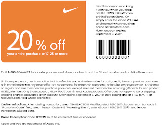 coupons on nike shoes