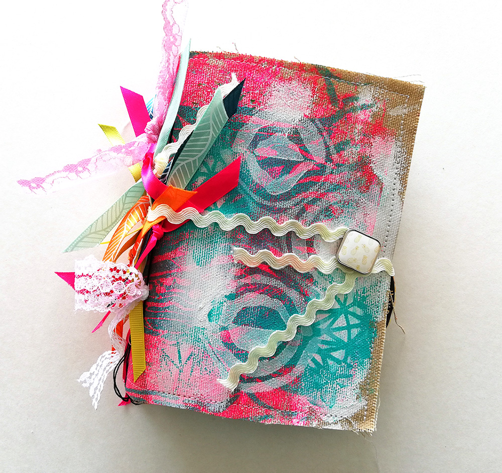 Susanne Rose Designs DIY Art Journal with Fabric Cover Video Tutorial