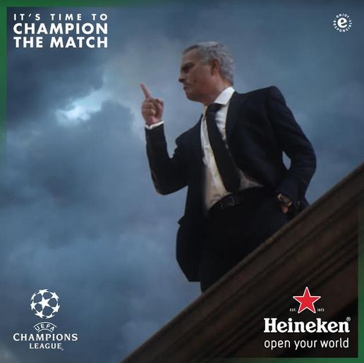 Heineken® new UEFA Champions League starring Jose Mourinho Naijahottesttv.com
