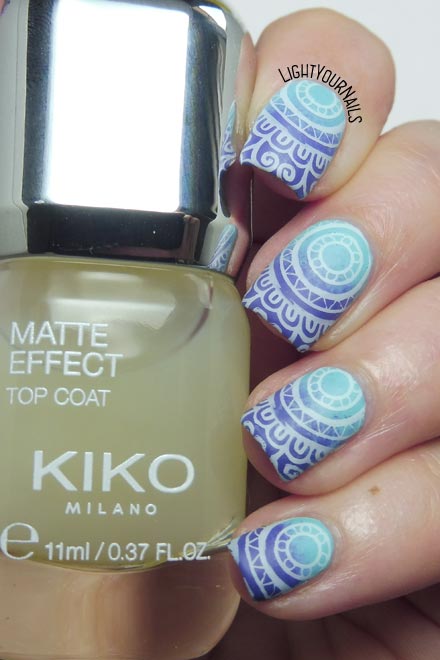 Nail art viola e azzurra Kiko BeautyBigBang XL-057 mandala purple and blue #nailart #kikonails #beautybigbang #nailstamping #lightyournails Nail art viola e azzurra Kiko BeautyBigBang XL-057 mandala purple and blue #nailart #kikonails #beautybigbang #nailstamping #lightyournails