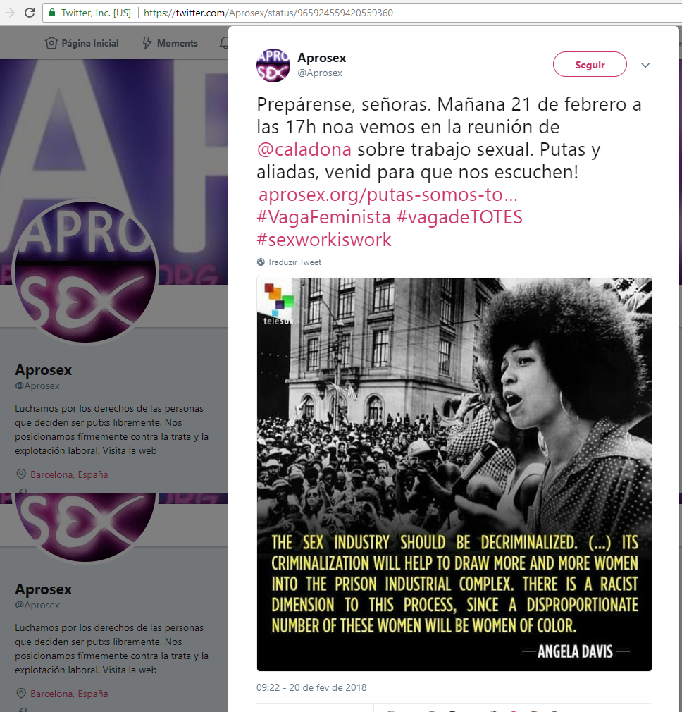 The sex industry should be decriminalized. Its criminalization will help to draw more and more women into the prison industrial complex. There is a racist dimension to this process, since a disproportionate number of these women will be women of color. (Angela Davis) The sex industry should be decriminalized. Its criminalization will help to draw more and more women into the prison industrial complex. There is a racist dimension to this process, since a disproportionate number of these women will be women of color. (Angela Davis)