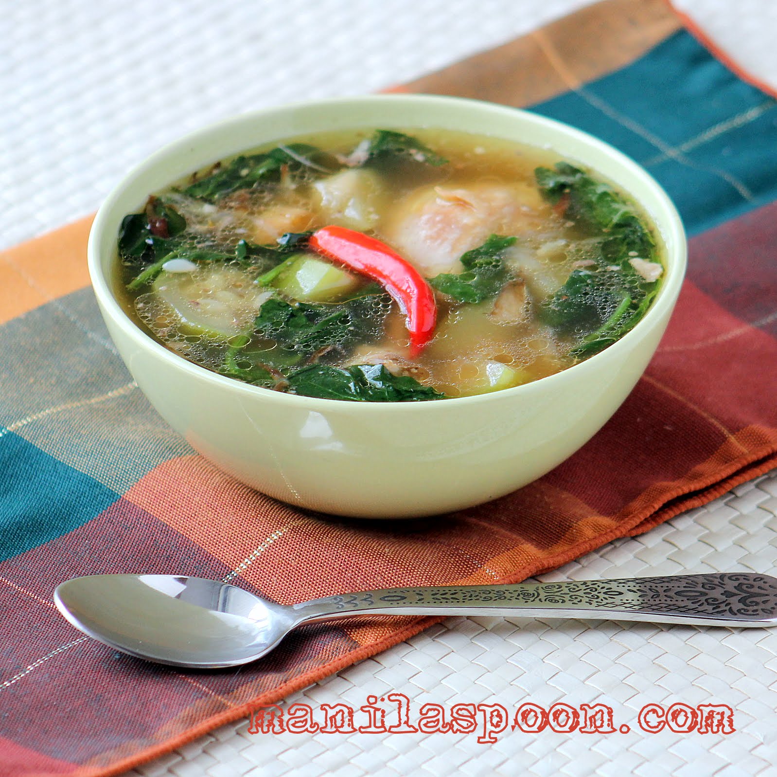 Tinolang Manok (Opo Squash and Ginger Chicken Soup)