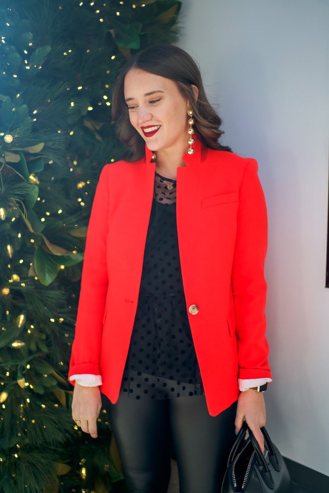 How to Style Leather Leggings for An Office Party New York City