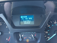Ford Transit Fuel Filter blocked message