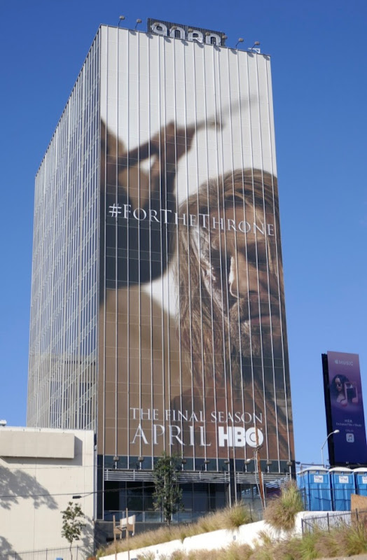 Giant Sean Bean Game of Thrones final season 8 billboard Sean Bean Game of Thrones final season 8 billboard