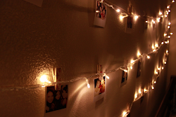 lights wall polaroid diy string stylings simple strings source