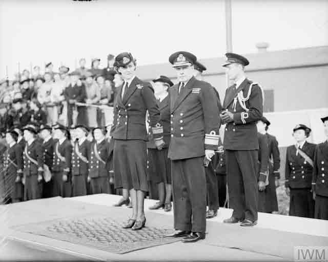 HRH the Duchess of Kent with Vice Admiral B.C. Watson, 15 October 1941 worldwartwo.filminspector.com
