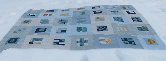 Modern sampler quilt top - Inspired by Tula Pink City Sampler