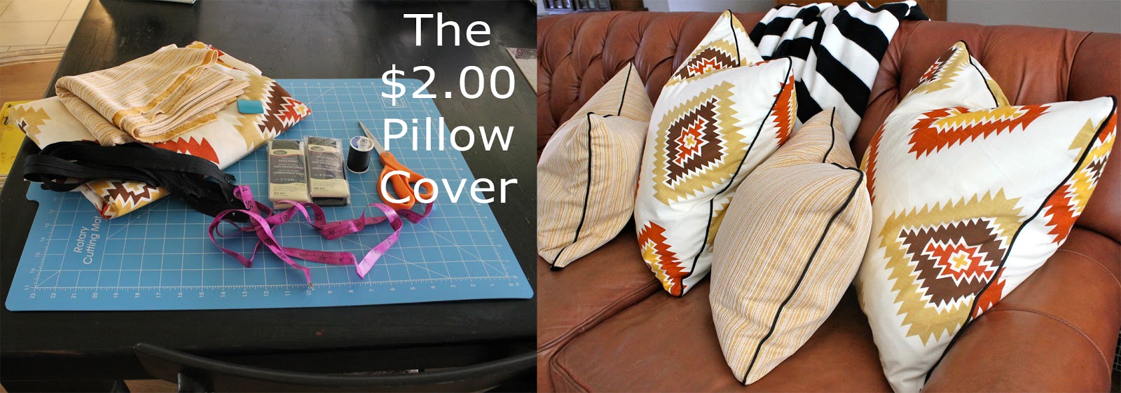DiligentDesigner The 2.00 Pillow Cover....with Piping and Invisible