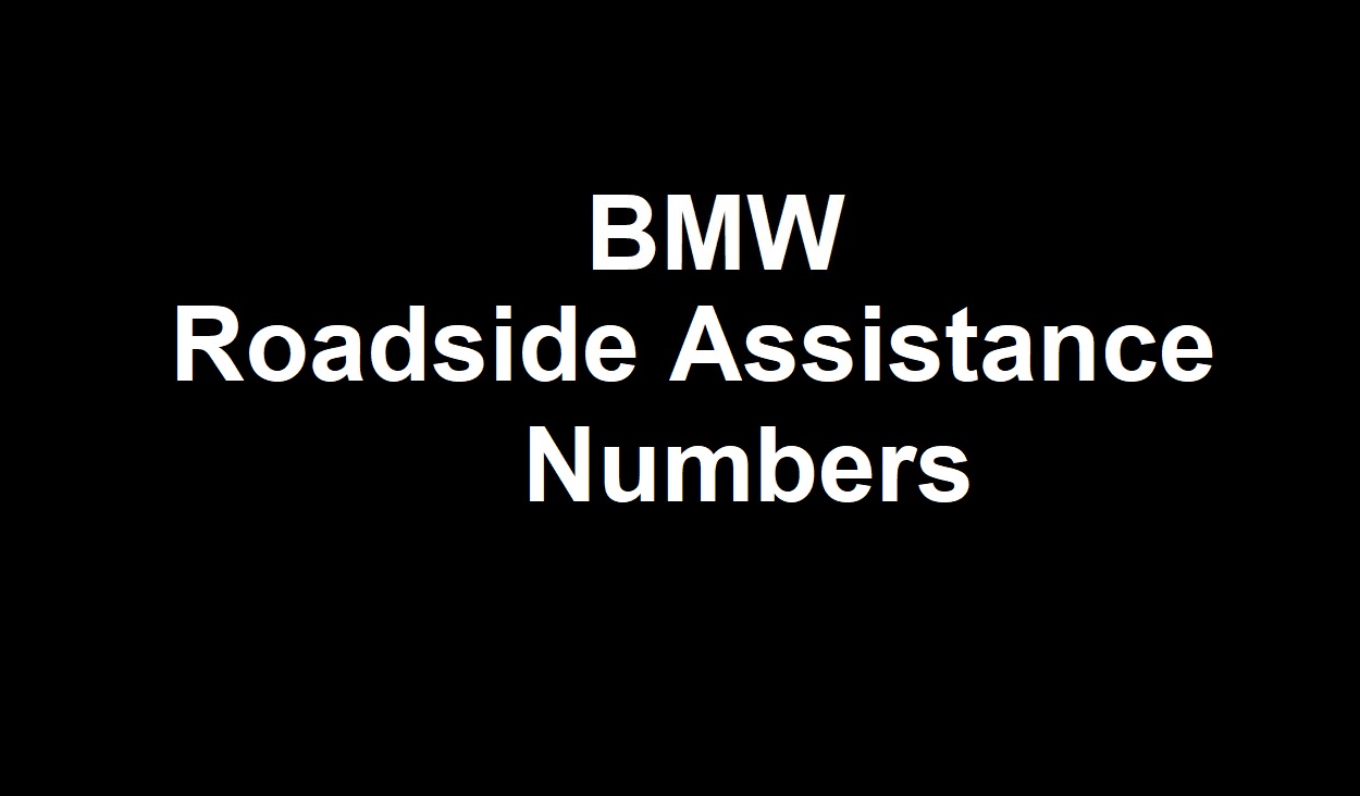 BMW Roadside Assistance Number