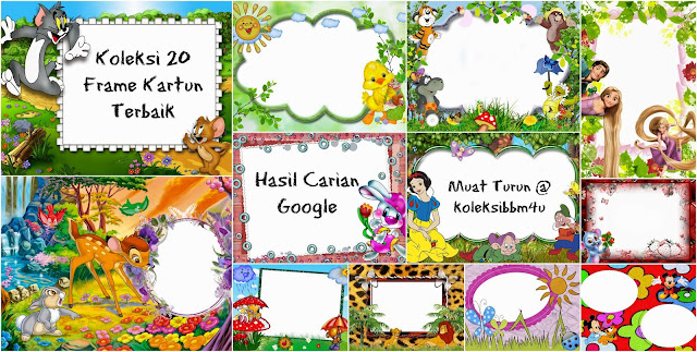 Koleksi Bahan Bantu Mengajar Koleksi 20 Frame Kartun Terbaik Png