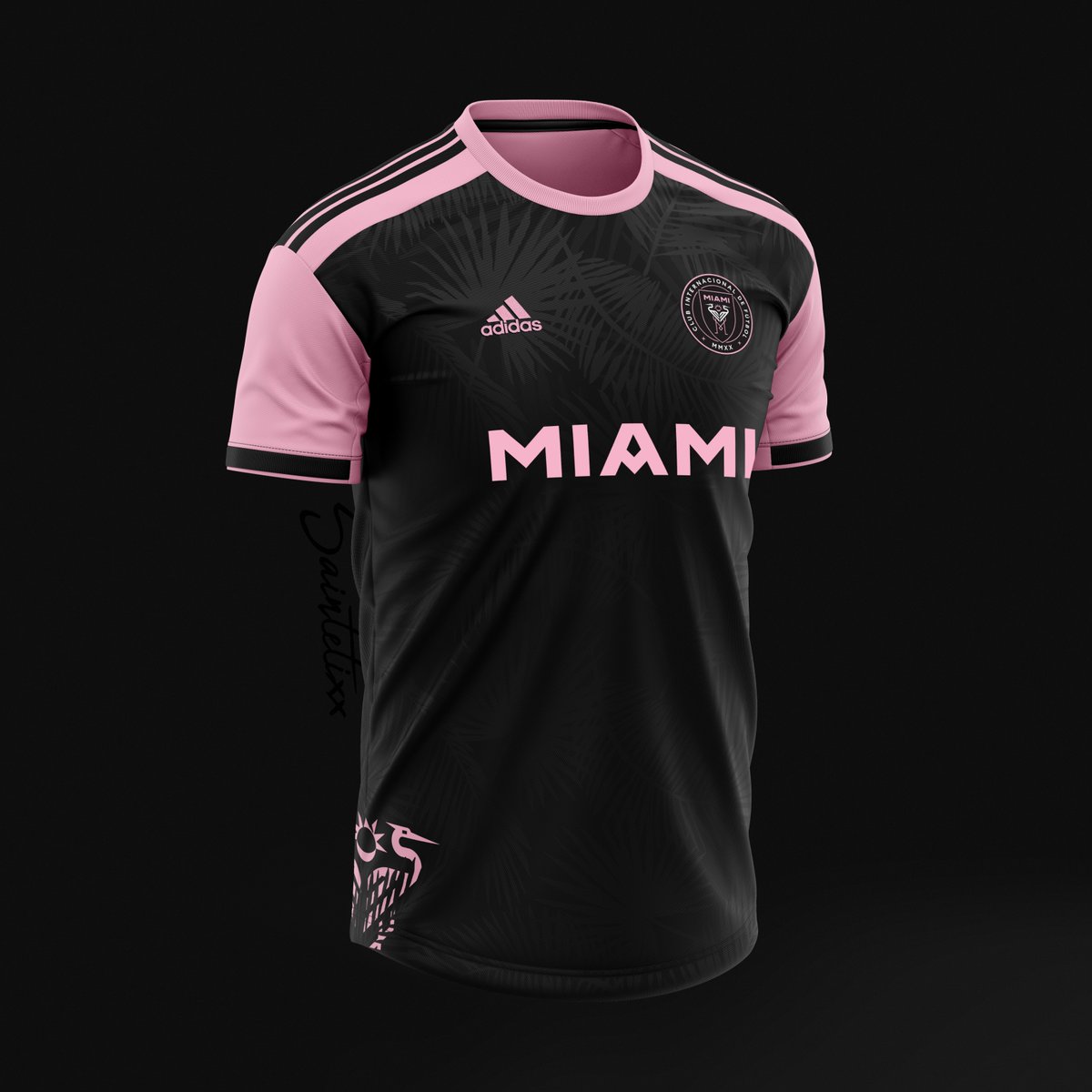 Adidas 2020-21 Inter Miami CF Away Jersey - black-pink, L