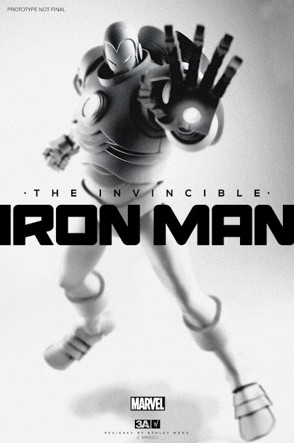 First Look: Marvel Comics x ThreeA Iron Man 1/6 Action Figure by Ashley Wood