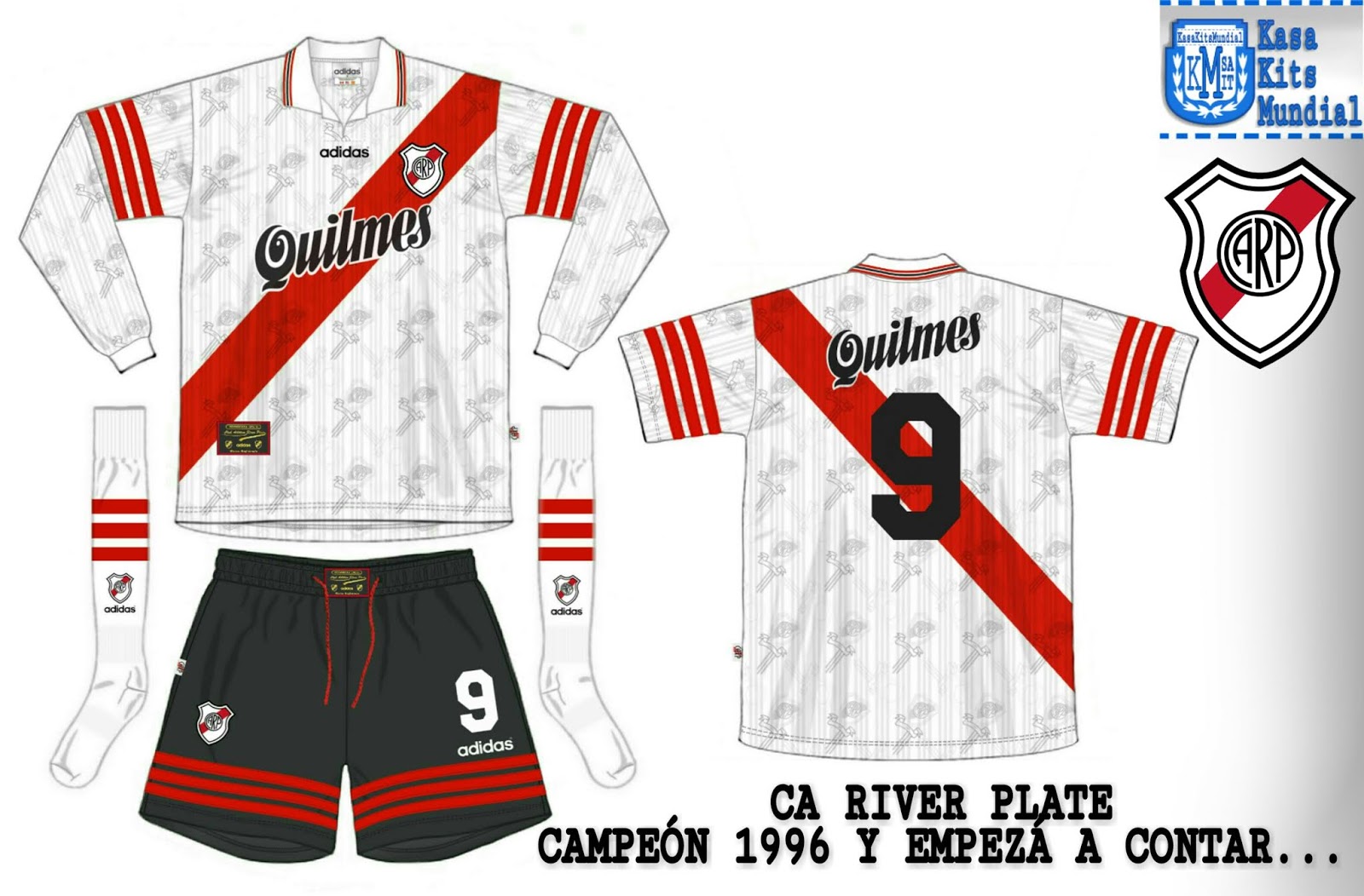 camiseta de river 96