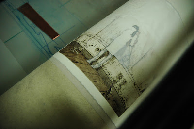 "In the middle" Aguafuerte, Patricia Delgado