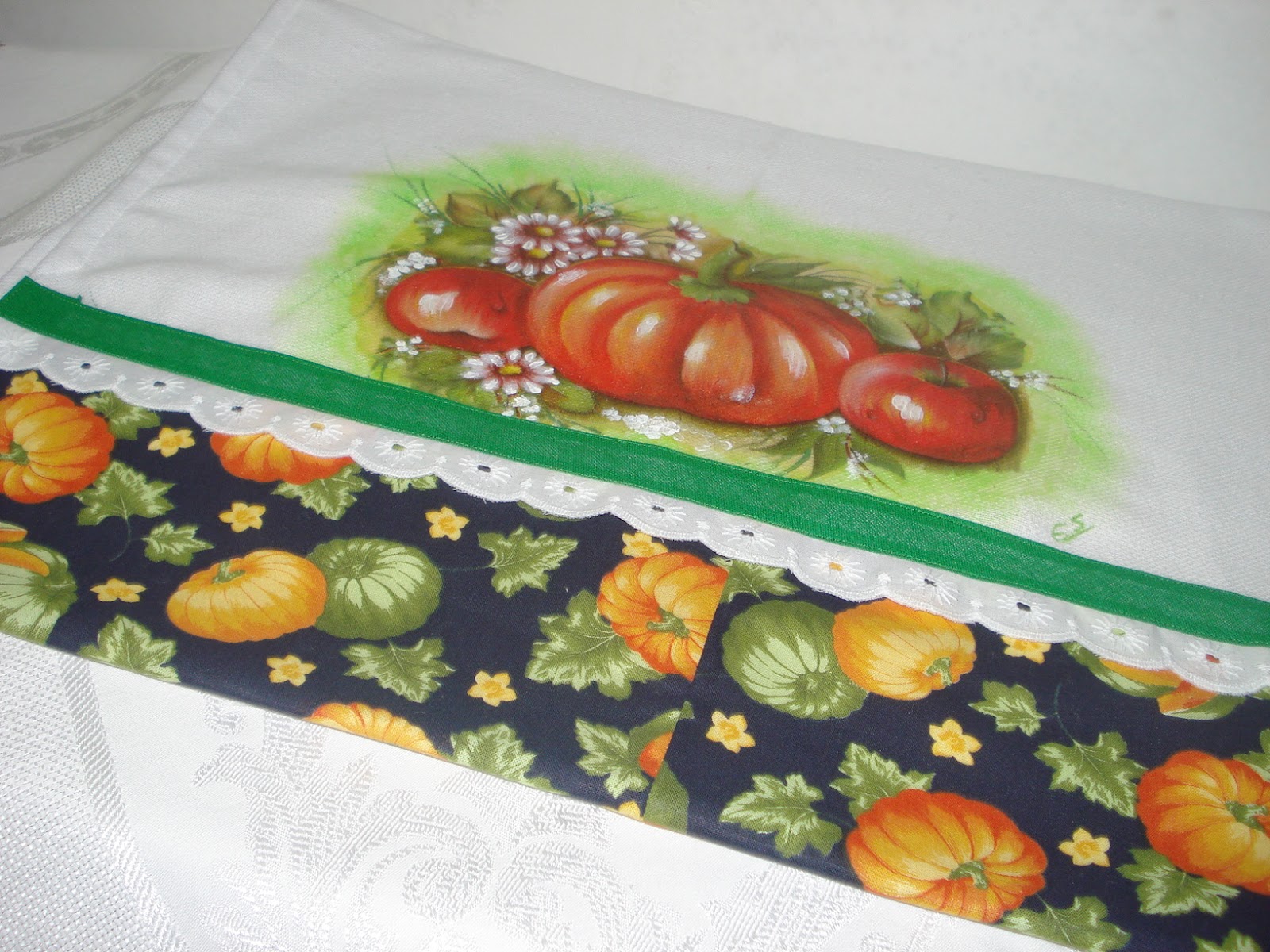 Puro Patchwork Decoupage em tecido pano de prato